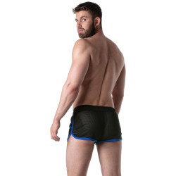 LEADER Short en mesh LOADED Noir-Bleu